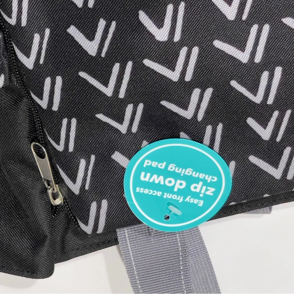 NEW iPACK Baby Diaper Bag Backpack with Drop Front Changing Pad Unisex